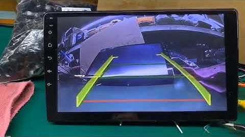 CAR REAR CAMERA WITH MOVING LINE