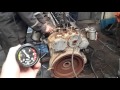 Russian diesel engine idle after 25 years! Первый запуск дизеля ЯАЗ-204Г после 25-летнего простоя.