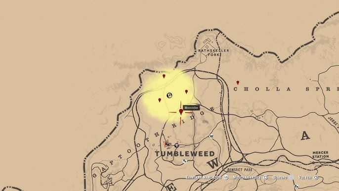 SALTO DE BRANDYWINE - Mapa Del Tesoro Ubicación - Red Dead Redemption 2  Online 