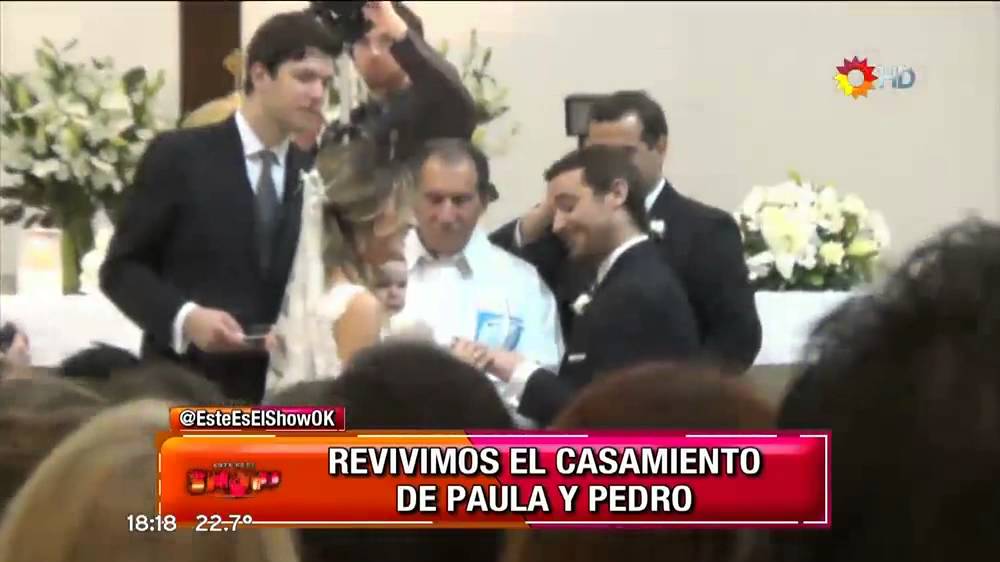 Recuerdan el Casamiento de Pedro y Paula en #EEES