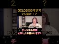 【衝撃！！】ゴールド投資2030年2.3倍に！？　♯shorts