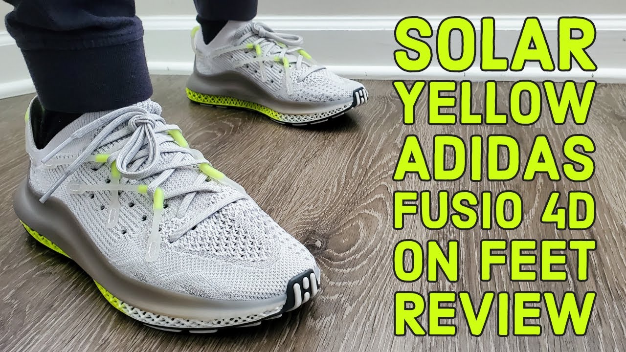 Adidas Fusio 4D 'Solar Yellow' On Feet Review (FY5928) -