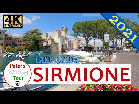 Sirmione,  Italy 4k ❤️NEW  Walking Tour ❤️ 2021 (Lake Garda)