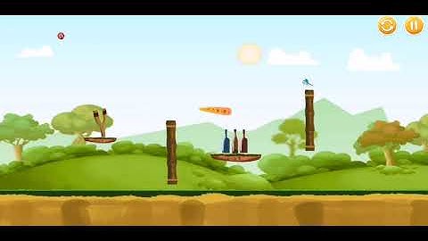 Knock down bottles: tricky way to hit the bottles 👍👍