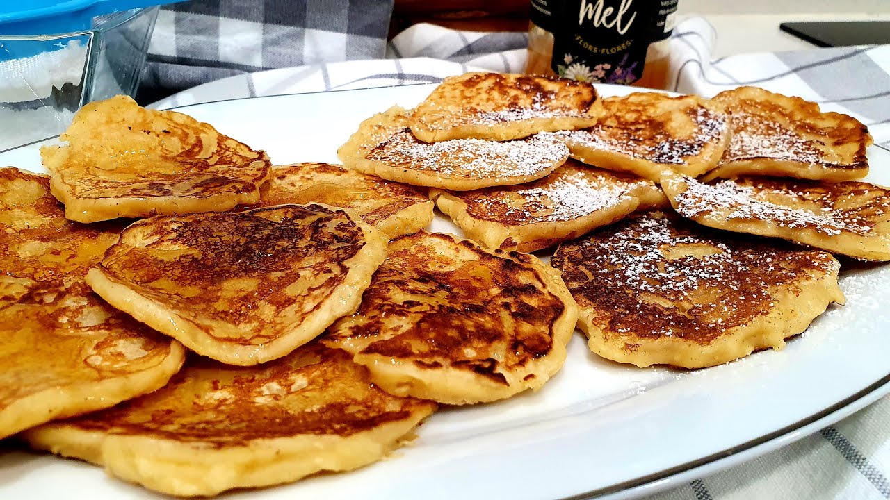 Tortitas de manzana y yogur EN 10 MINUTOS - A los niños les encantan y a los mayores también !!!