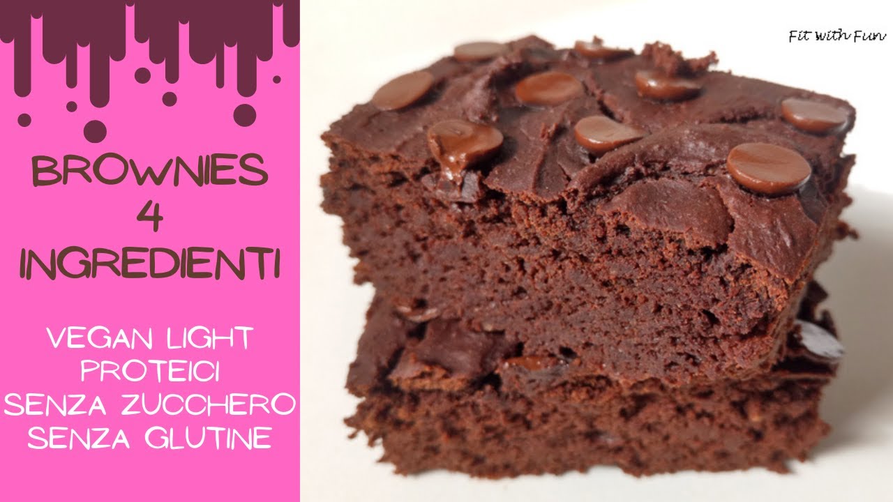 Brownies Vegan 4 Ingredienti Ceci E Mandorle