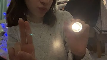 asmr light triggers (follow the light, closed eyes)