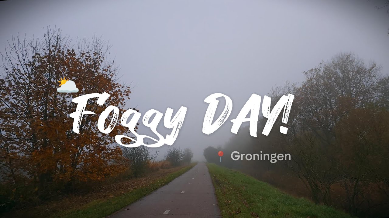 Groningen City Walk in Heavy Fog