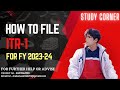 Filing ITR-1: The Complete Guide for FY 2023-24