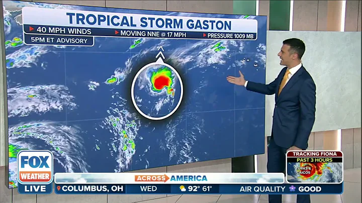 Tropical Storm Gaston Forms in Atlantic