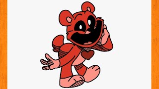 Como dibujar a Bobby Bearhug oso - Poppy Playtime Smiling Critters