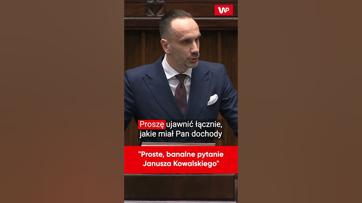 "Proste, banalne pytanie Janusza Kowalskiego" #sejm #kowalski #tusk