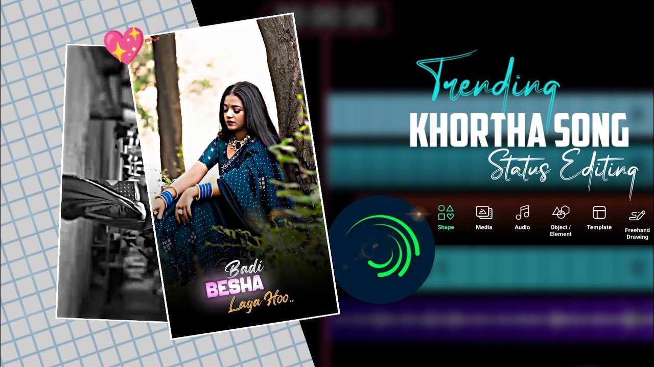 💖🦋 New Instagram Trending Khortha Song Status Editing Sona Ke Kangnawa |Status Editing Alight Motion
