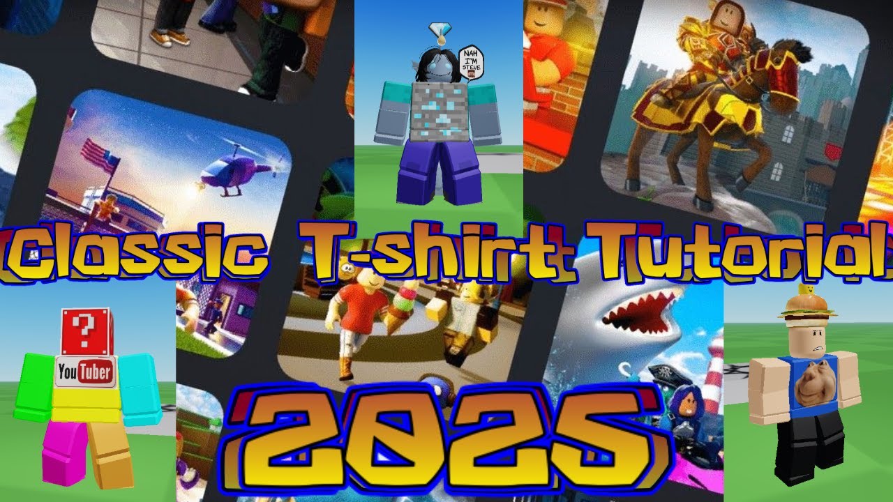 How To Make Classic T Shirts 2025 Roblox Tutorial Tshirt YouTube 