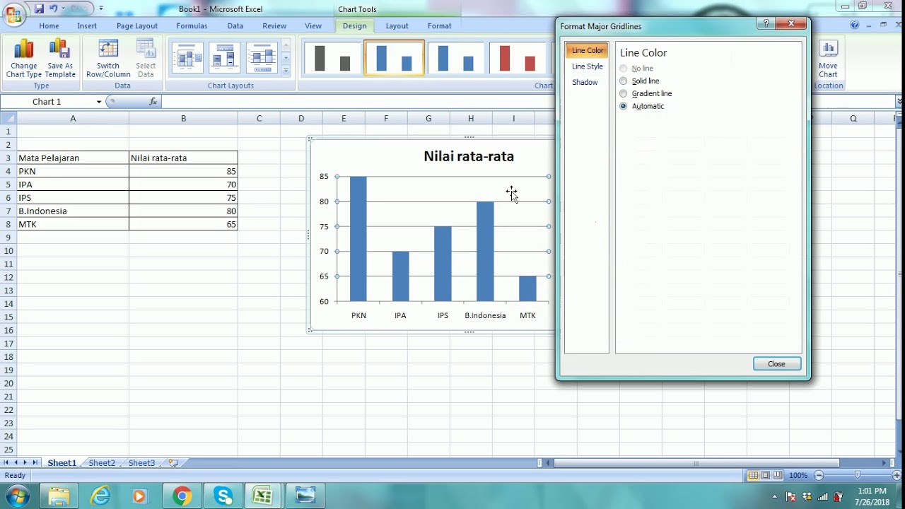 Cara Membuat Diagram Di Excel 2003