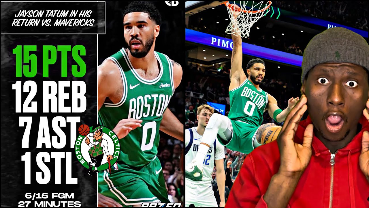 JAYSON TATUM DE RETOUR ! IL DÉTRUIT COOPER FLAGG ET LES MAVS ! LES CELTICS FAVORIS ? 🔥