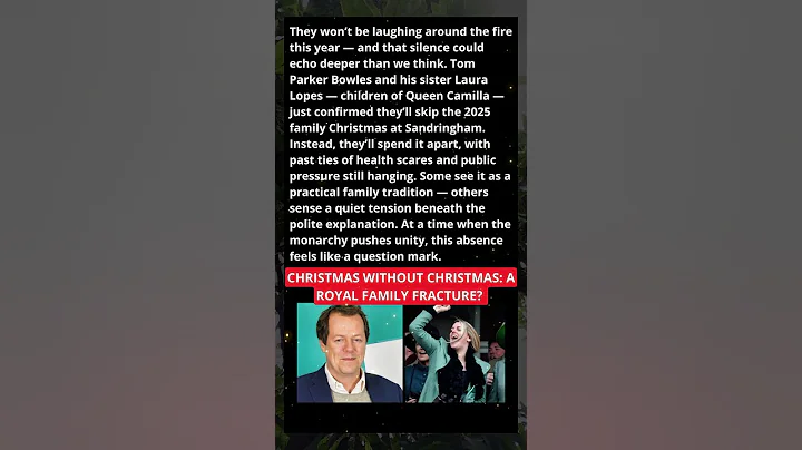 Why Queen Camilla’s Children Are Skipping Royal Christmas 2025… #royalfamily #shorts