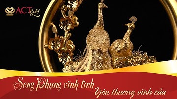 ACT GOLD| Tượng dát vàng: Song Phụng vĩnh tình - Gửi trọn yêu thương vĩnh cửu