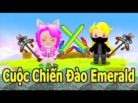 CUỘC ĐẠI CHIẾN ĐÀO EMERALD VÀ CHẾ TẠO ĐỒ SIÊU CẤP BẢY MÀU TRONG MINI WORLD