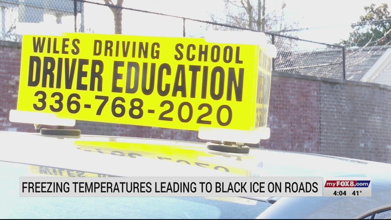 What to do when you drive over black ice?