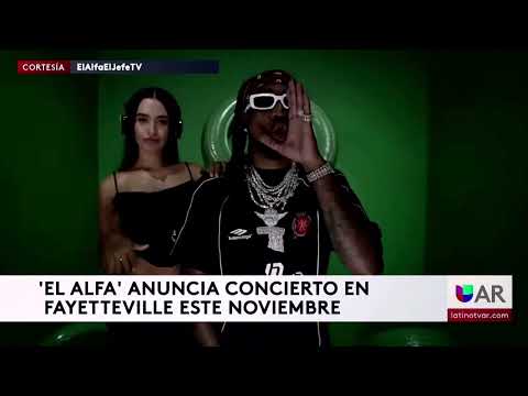 'El alfa' anuncia concierto en Fayetteville este noviembre