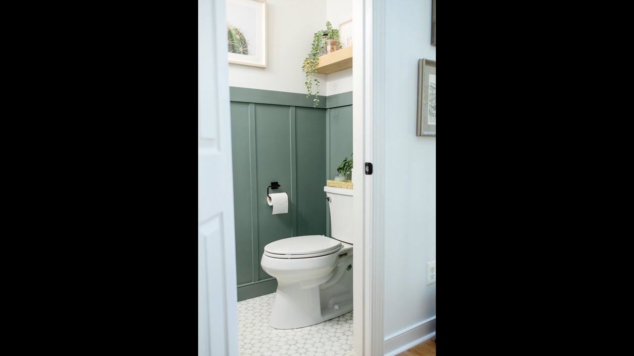 DIY half bath makeover 