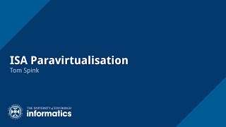 ISA Paravirtualisation screenshot 2