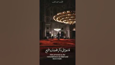 القارئ محمد النقيب || حالات واتس اب - ياايها الذين امنوا اذا نودى للصلاة من يوم الحمعة