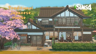 Traditional Japanese House🌸 | Snowy Escape | Stop Motion Build | The Sims 4 | No CC