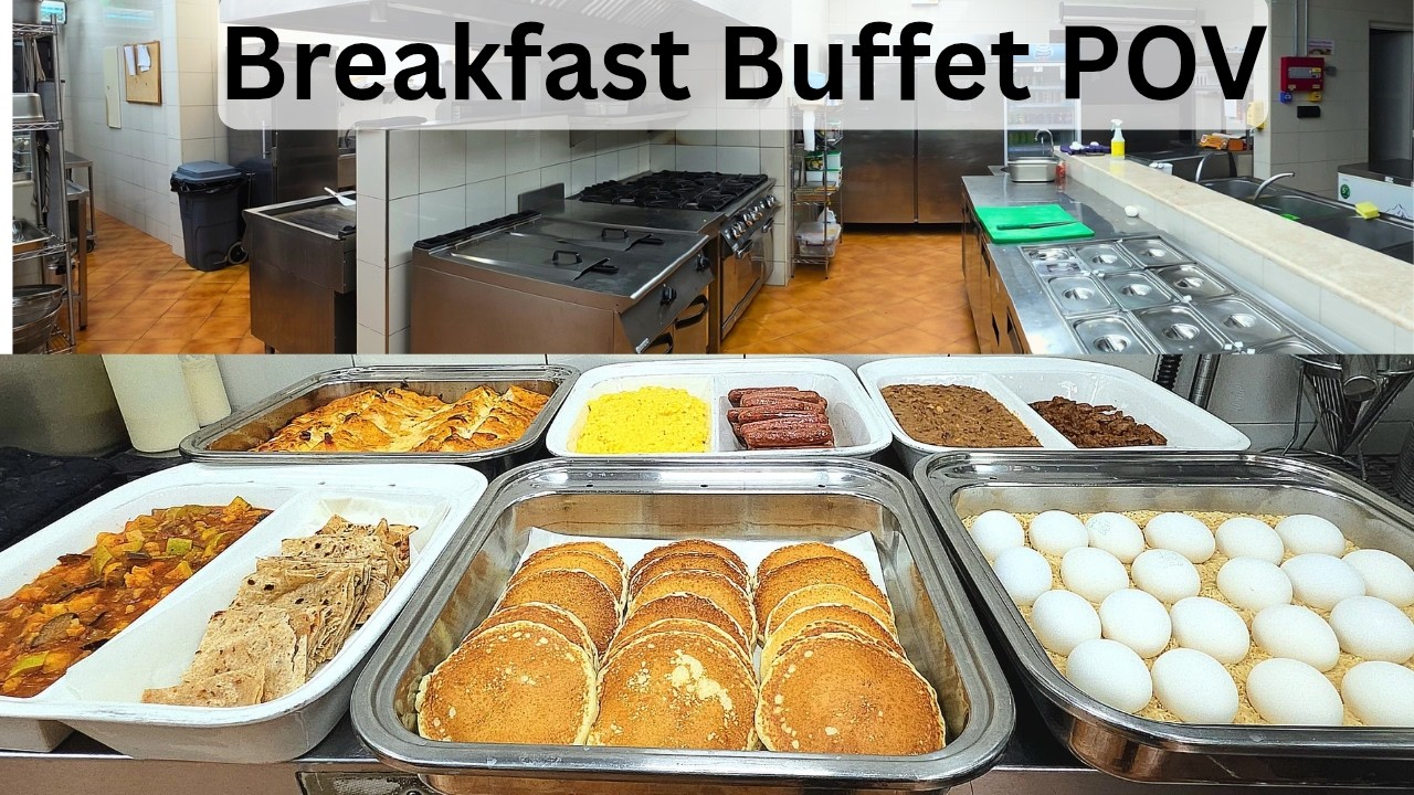 Hotel Style Breakfast Buffet POV Cooking | Omelette Station, Pancakes & More