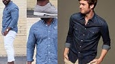 Cómo usar camisas denim con estilo - ideas para un atuendo masculino usando camisas  de jean - YouTube