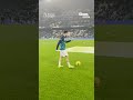 Rayan Cherki's INSANE touch during warm up 😍 #PremierLeague #ManchesterCity
