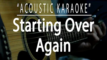 Starting over again - Natalie Cole (Acoustic karaoke)