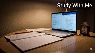 45 MIN STUDY WITH ME AT NIGHT  Background noise, real time, no music, no break, no live