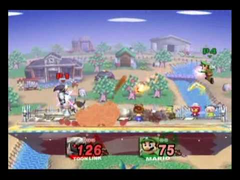 NinjaLink (Toon Link) vs Boss (Mario)