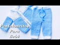 Como tejer pantalones para bebe niños y niñas a crochet Pantalón a crochet para bebé 230