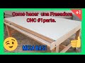 Como hacer una fresadora CNC casera, mesa base