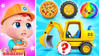 construction vehicle losts wheels song playground builders