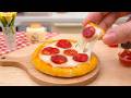 世界最小の香ばしいペパロニピザを作るミニチュア料理 | So Yummy Amazing Miniature Pepperoni Pizza Cooking