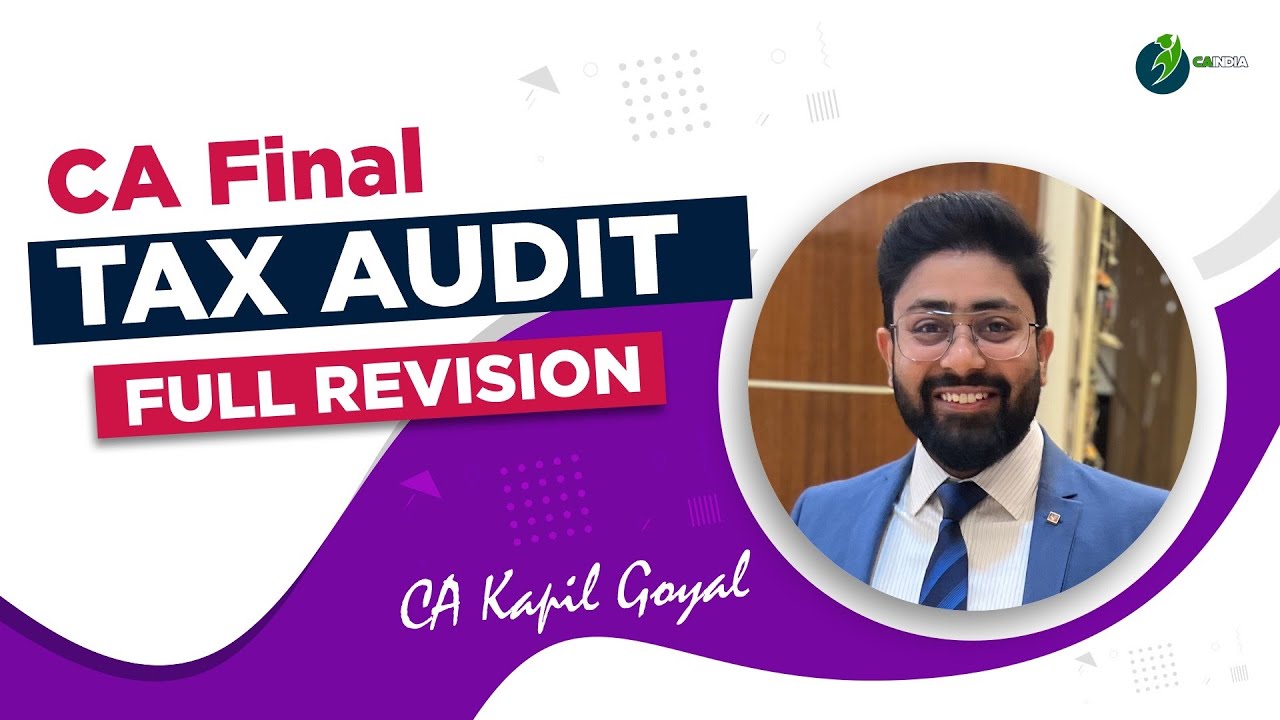 CA Final Tax Audit Full Lecture with all past year Questions By CA ...