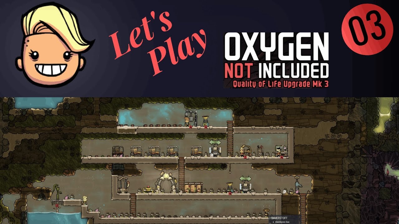 Oxygen Not Included Let's Play 03 Flaschen entleeren, Grill gebaut