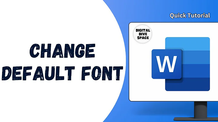 HOW TO CHANGE DEFAULT FONT ON MICROSOFT WORD