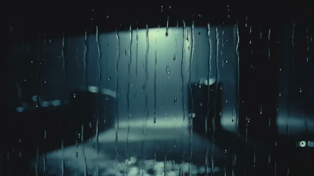 Rain on Window at Night 🌙 Relax & Sleep Fast (No Ads) Deep Sleep Rain Sounds