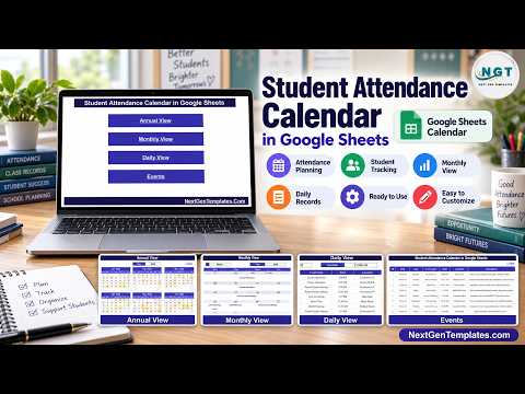 Student Attendance Calendar in Google Sheets