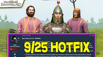 BANDIT & DEATH CHANGES in New 1.5.2 Hotfix EXPLAINED! - Mount & Blade II: Bannerlord