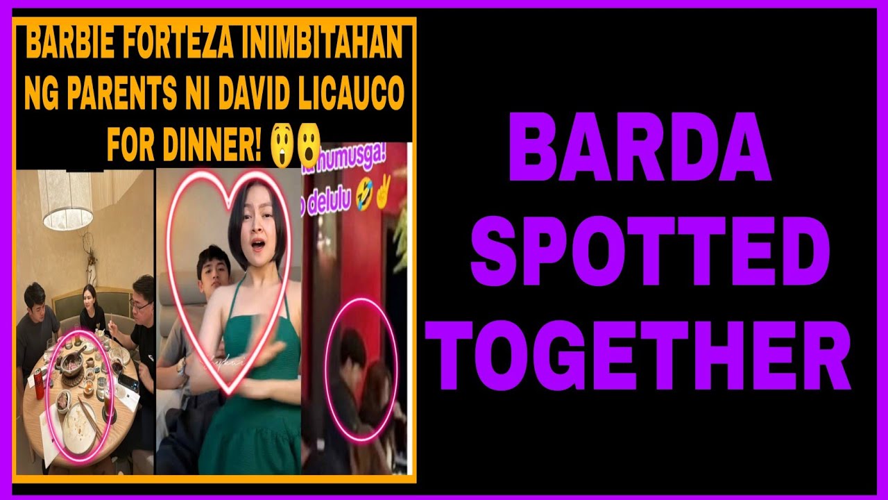 BARBIE FORTEZA DAVID LICAUCO SPOTTED TOGETHER TRUE BA ITO