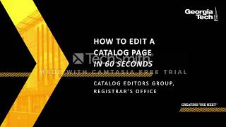 How to Edit a Catalog Page (in 60 Seconds)