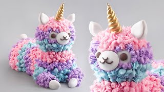 Unicorn Alpaca Cake | Delicious + Cute Cake Decorating Ideas | Naturally Jo
