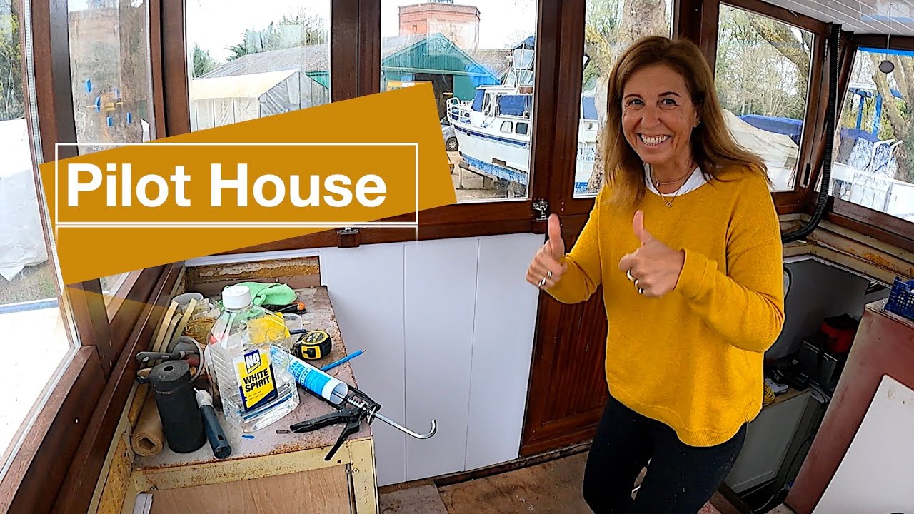 BARGE BUILD. Pilot House, how exciting is that? Sailing Ocean Fox Ep 211