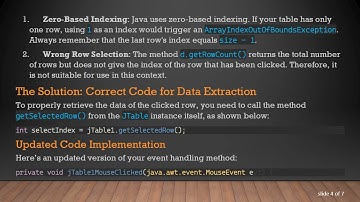 Resolving Your JTable Data Display Issues in Java Swing